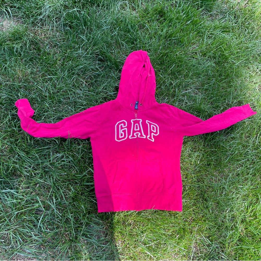 pink gap hoodie